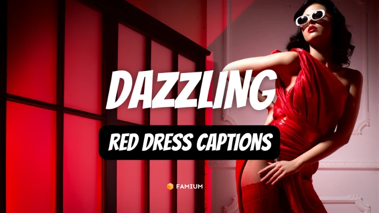 Dazzling Red Dress Captions for Instagram